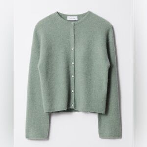 & Other Stories Soft Mint Knit Cardigan, small